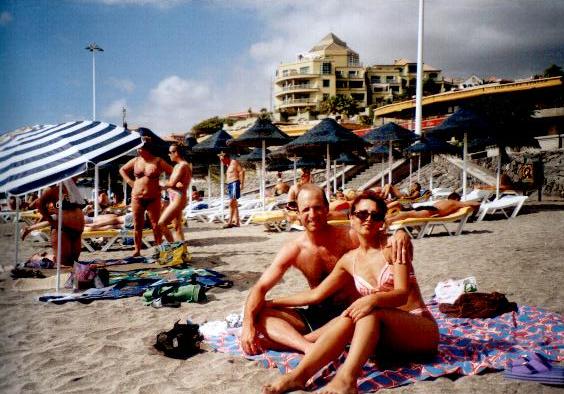 Sulla spiaggia On the beach.