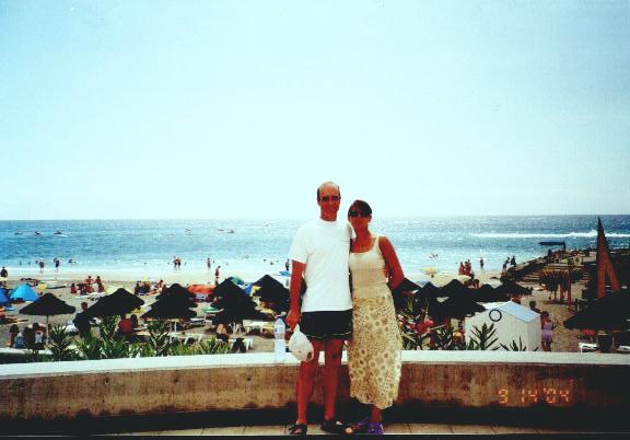 The view towards the sea from Tenerife.