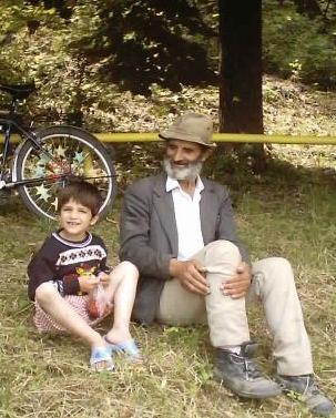 Georgica shares his strawberries with his dad