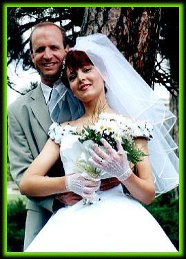 Romanian bride and groom