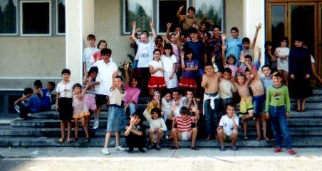 some
of the kids with whom we work at the Valea Iasului Hospital